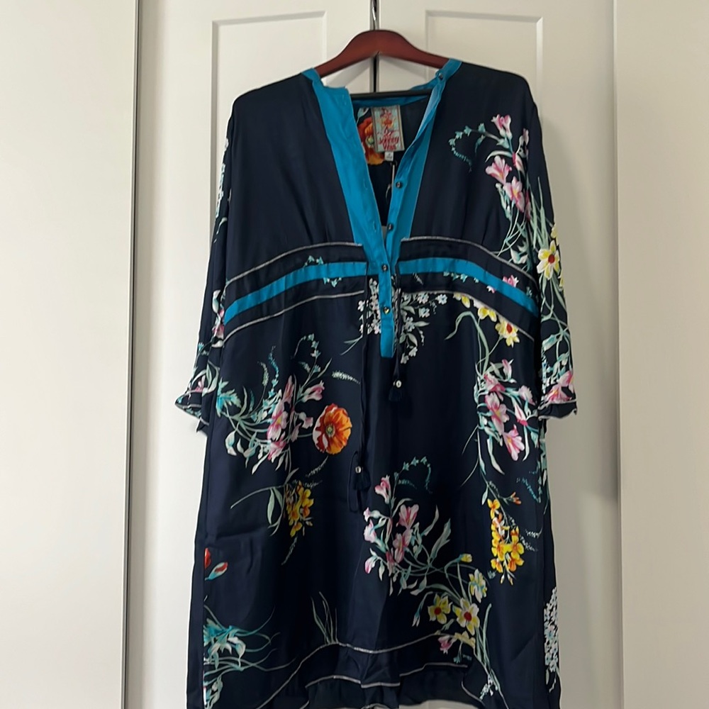 New With Tags Johnnywas 100% Silk Dress